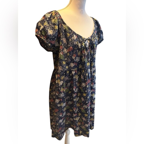 Universal Thread Navy Floral Mini Dress size Large NWT - Picture 2 of 5